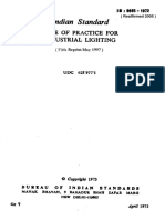 IS 6665 (1972) - Code of Practice For Industrial Lighting