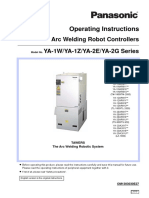 Operating Instructions: Arc Welding Robot Controllers