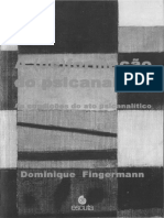 A (de)Formação Do Psicanalista - Dominique Fingermann OK