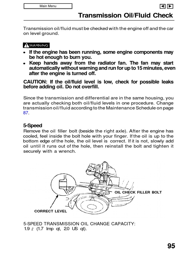 Honda JAZZ Transmission Oil Fluid Check PDF Mechanical Engineering