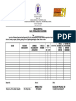 Brigada Eskwela Daily Attendance of Volunteers: BE Form 04