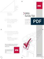 SPSS Statistics Survey Tips