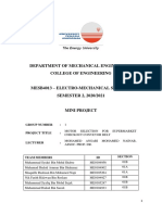 Mesb4013 Group 1 Mini Project Report