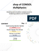 Workshop of COMSOL Multiphysics: Modeling and Simulation Analysis Based On Scattering Problems and PCF Fibers