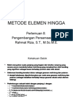 METODE ELEMEN HINGGA - 9 - Beam Equation Development