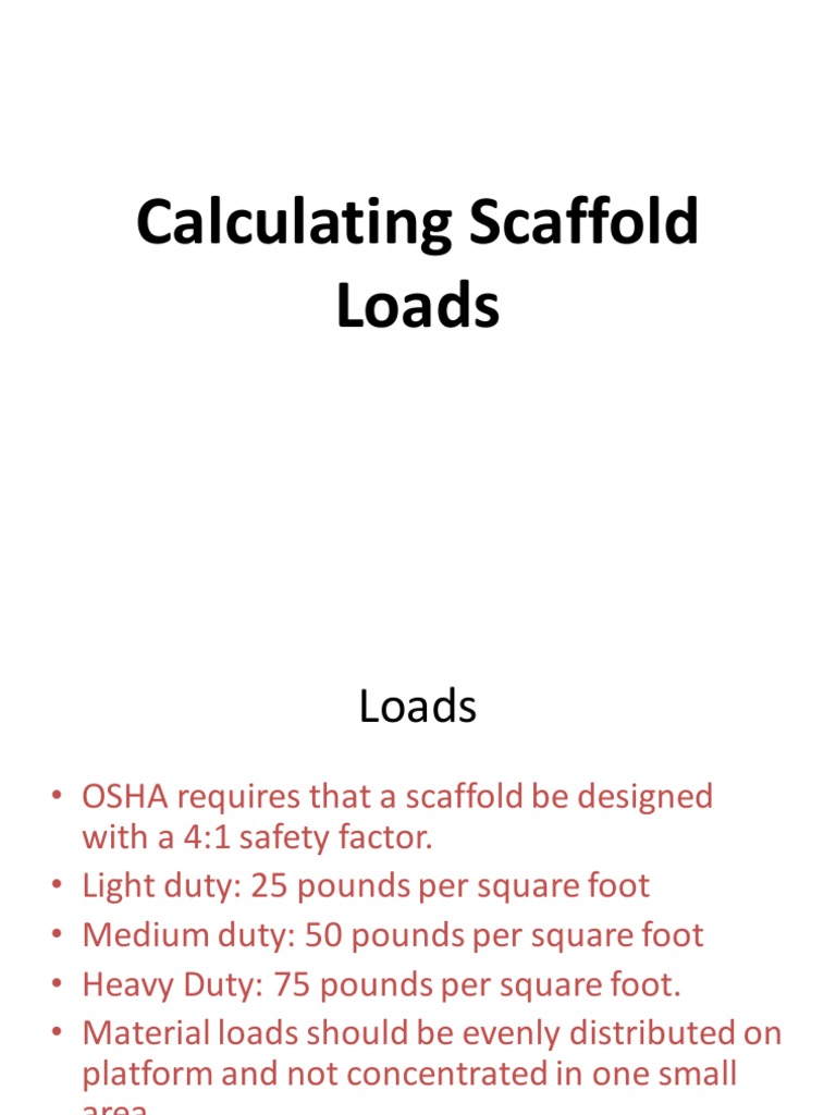 Scaffolding Load Capacity Calculation Guide | PDF | Scaffolding