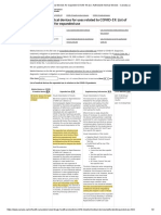 Authorized Medical Devices For Uses Related To COVID-19: List of Medical Devices For Expanded Use