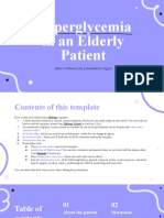 Hyperglycemia in An Elderly Patient Clinical Case by Slidesgo