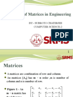Application of Matrices in Engineering