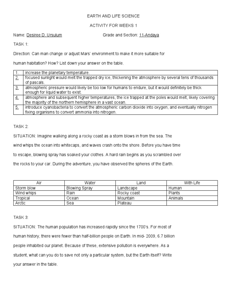 Week 1 Origin and Structures of The Earth | PDF | Atmosphere ...