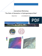 International Workshop "The Role of Geomatics in Hydrogeological Risk"