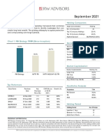 Quarterly Report - September 2021