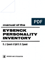 1964 Eysenck Manual