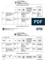 Weekly learning plans for arts and music in Surigao del Sur