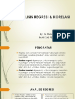 Analisis Regresi & Korelasi - @MR