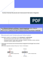 Score: Context-Oriented Structured and Unstructured Information Integration