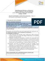 Guía de Actividades y Rubrica de Evaluación - Unidad 3 - Paso 4 - Formulación de Estrategias Sustentables