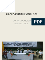 II Foro Institucional 2011rosalbina