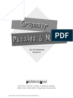 Scholastic Grammar Puzzles and Mazes Grades 4 8
