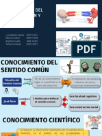 Conocimiento Del Sentido Común y Conocimiento Científico