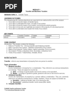 Module 1. Transfer Taxes