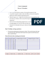 Course Assignment Due On 5 December Part I: Essays Questions