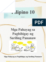 Filipino 10-Modyul 5