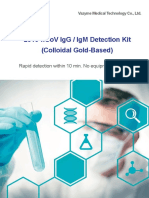 2019-Ncov Igg / Igm Detection Kit (Colloidal Gold-Based) : Rapid Detection Within 10 Min. No Equipments Required