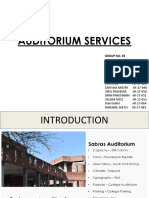Auditorium Services: Group No-03