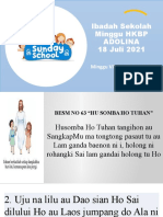 Ibadah Sekolah Minggu HKBP ADOLINA 18 Juli 2021