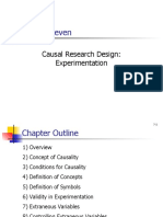 Chapter Seven: Causal Research Design: Experimentation