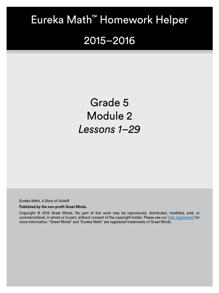 Eureka Math™ Homework Helper 2015-2016 Grade 5 Module 2 (PDFDrive