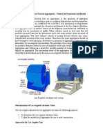 Los Angeles Abrasion Test On Aggregates - Values For Payments and Roads