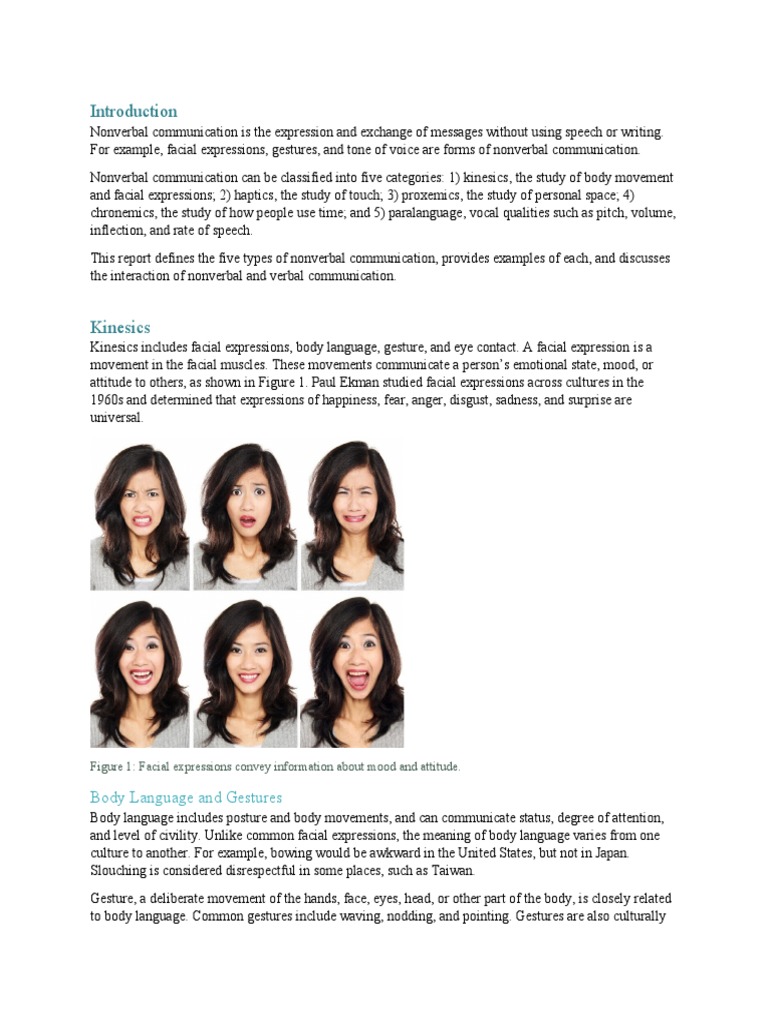 Understanding Nonverbal Communication | PDF | Nonverbal Communication ...