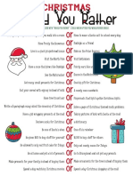 Christmas Would You Rather 1 Teacher Switcher