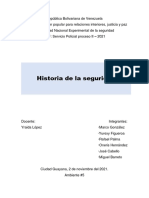 Historia de La Seguridad Portada