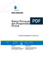 MODUL PERKULIAHAN Project Management Computing
