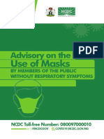 Advisory On The: Use of Masks