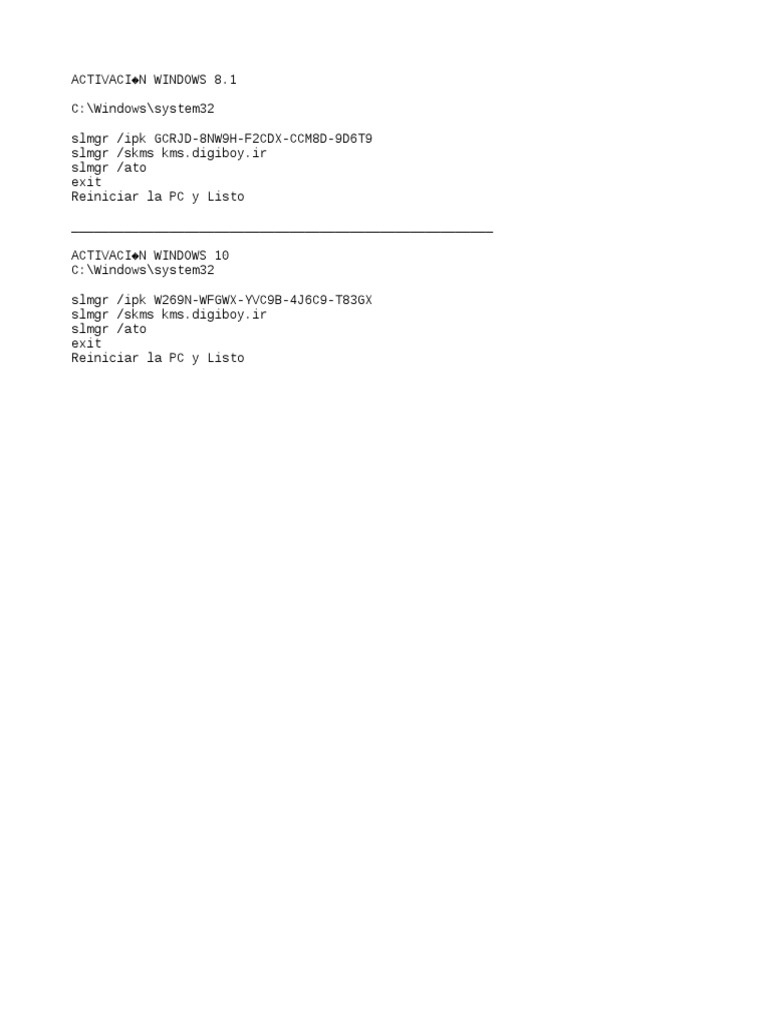 Activar windows 8 1 cmd pdf