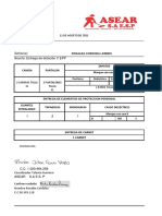 Formato de Dotacion Rosalba