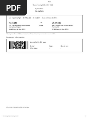 Itinerary