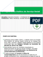 Projeto Etico Politico Servico Social - proposta de PPT