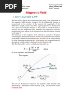 Magnetic Field: 1-Biot-Savart Law