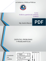 Disputas, Problemas y Problemáticas en Un Conflicto