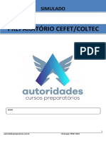 Preparatório CEFET/COLTEC - Simulado de Português e Matemática