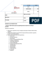 Business Plan Assessment Sesi 1 2021 - 2022