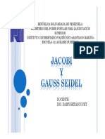 Clase Teams Método de Jacobi y Gauss Seidel