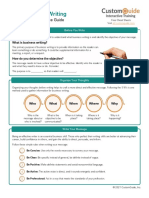 Business Writing Quick Reference