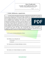 6. Teste diagnóstico  -  As Rochas, o solo e os seres vivos (2)