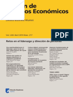 Liderazgo y dirección de personas en el Boletín de Estudios Económicos